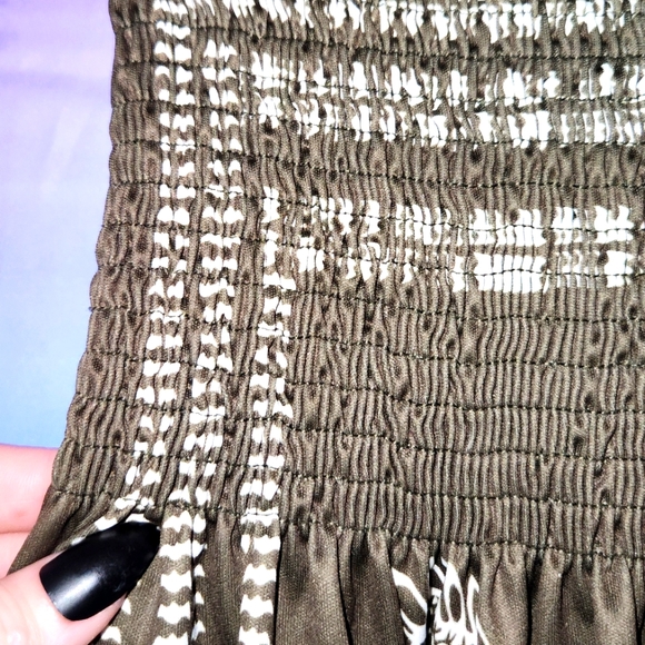 Pre Loved bathing suit cover up Purple Boho style - Picture 3 of 4